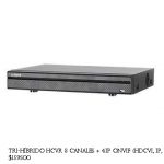 HCVR Alhua 4K 8CH HDCVI +4IP 1HDD IVS 1U.