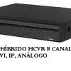 Equipo Tri-Híbrido Alhua HCVR 8 canales + 2ip Onvif (HDCVI, IP, Análogo) .