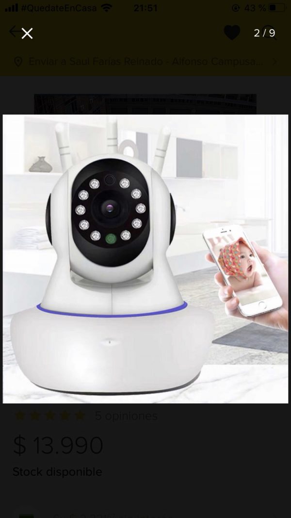 Cámara IP Wifi - Imagen 4